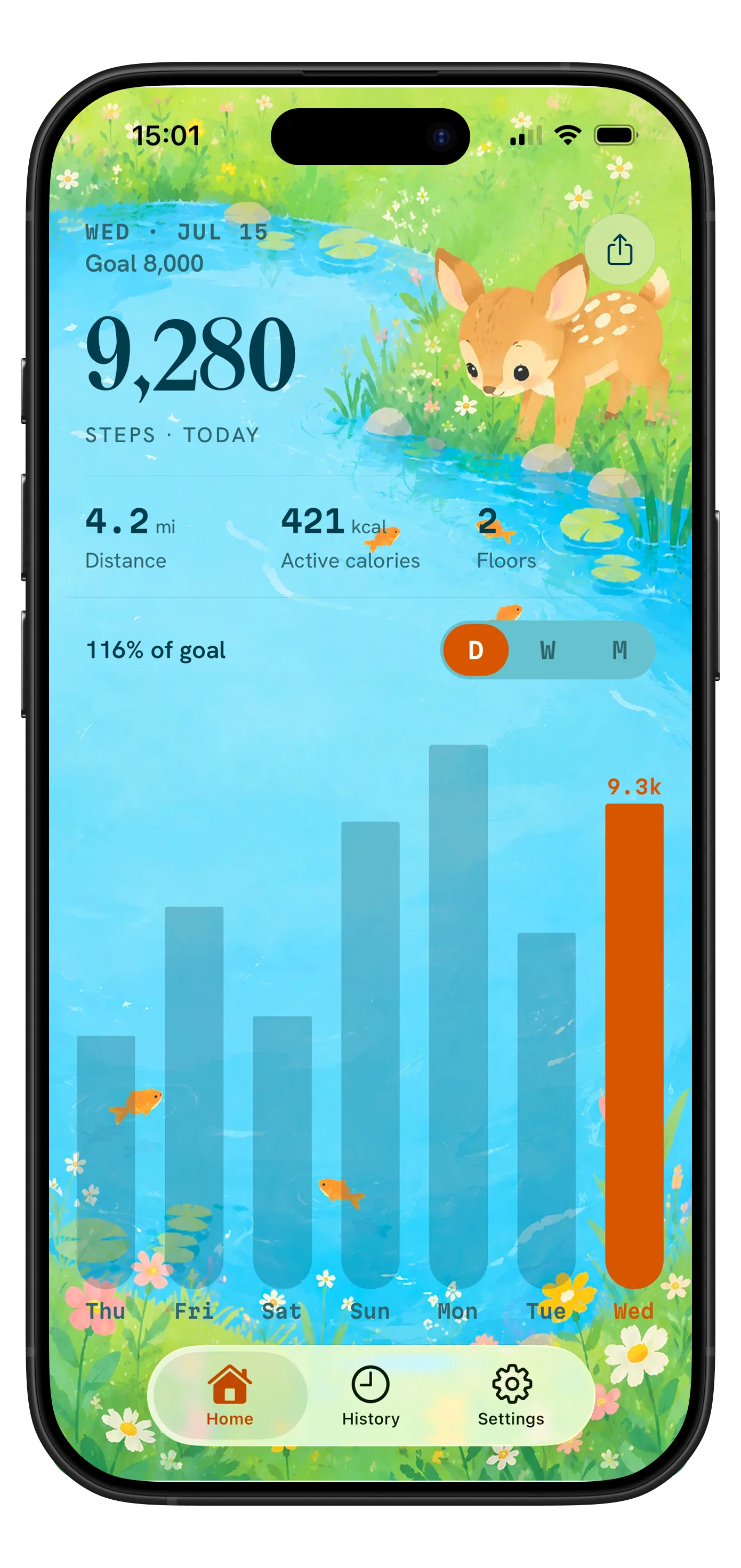 Fawnly app screen