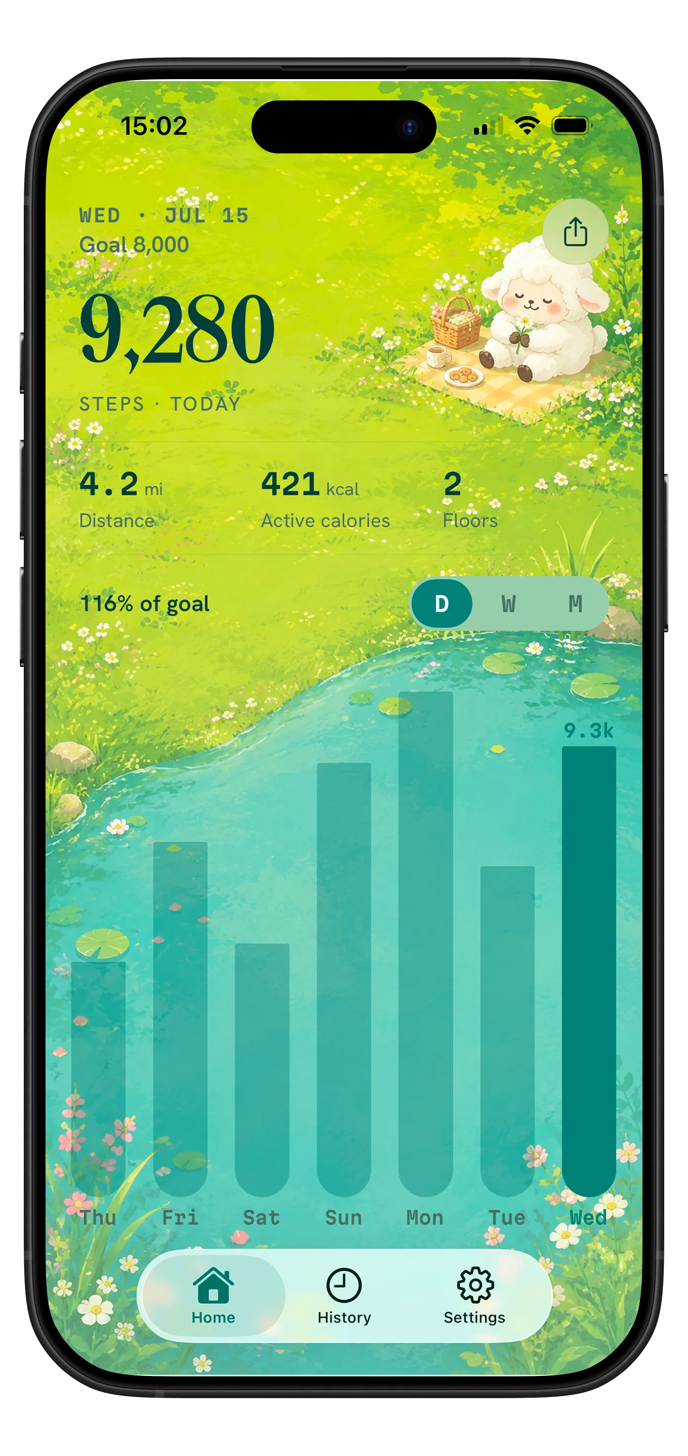 Fawnly Sheep Meadow illustrated theme